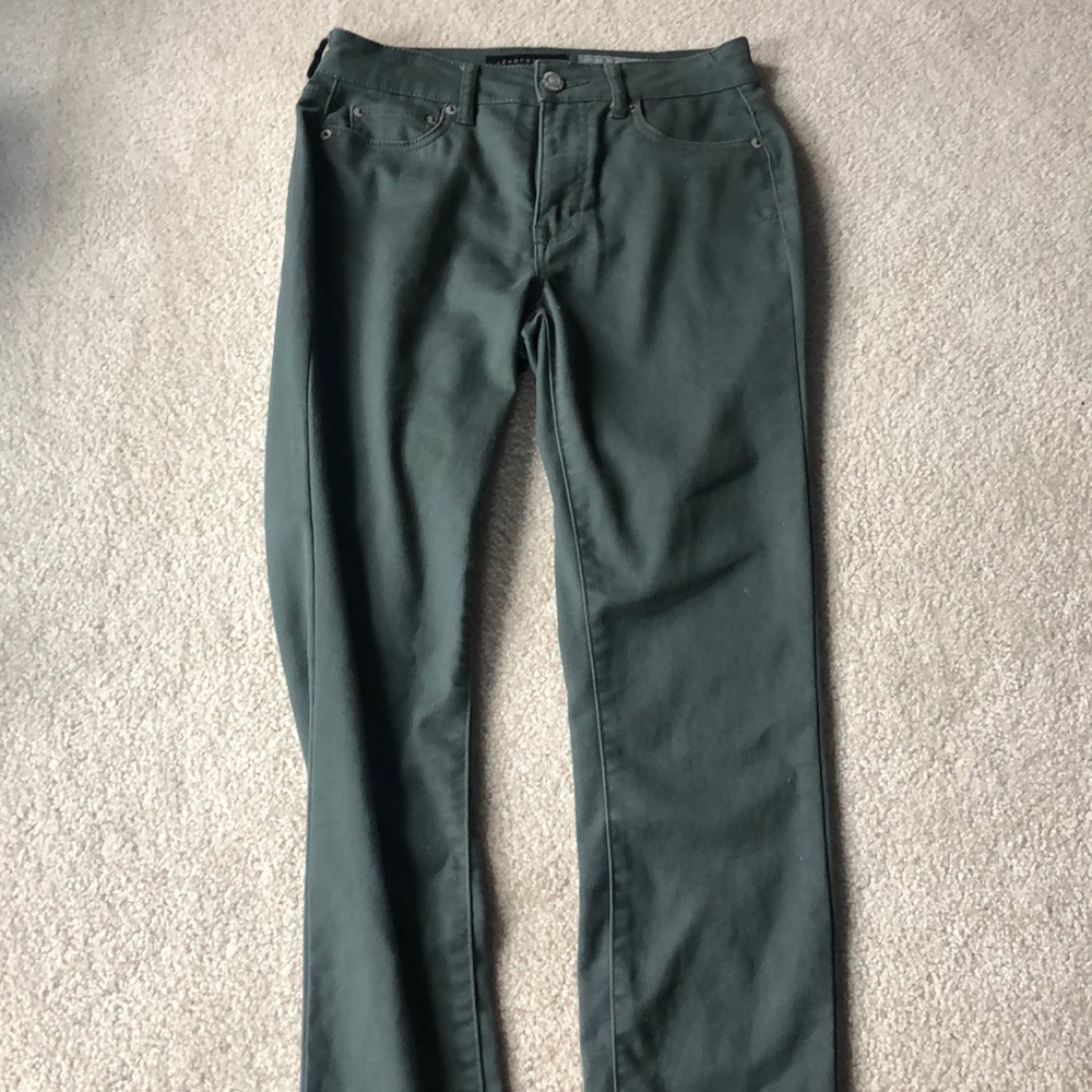 Dark green jeans